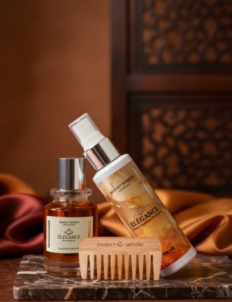 Coffret Élégance – Eau de Parfum 50 ml, Brume Capillaire 100 ml & Peigne